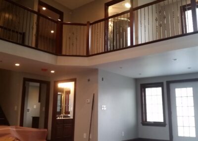 Wooden and metal Railings